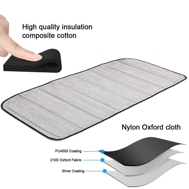 KMFCDAE Headliner Hardtop Heat Insulation for Jeep JK Hard Top Headliner Roof Heat Insulation Cotton Sound Deadener Mounts Kit Compatible with Jeep Wrangler JK 4 Door 2011-2018 (4 PCS) - Image 4
